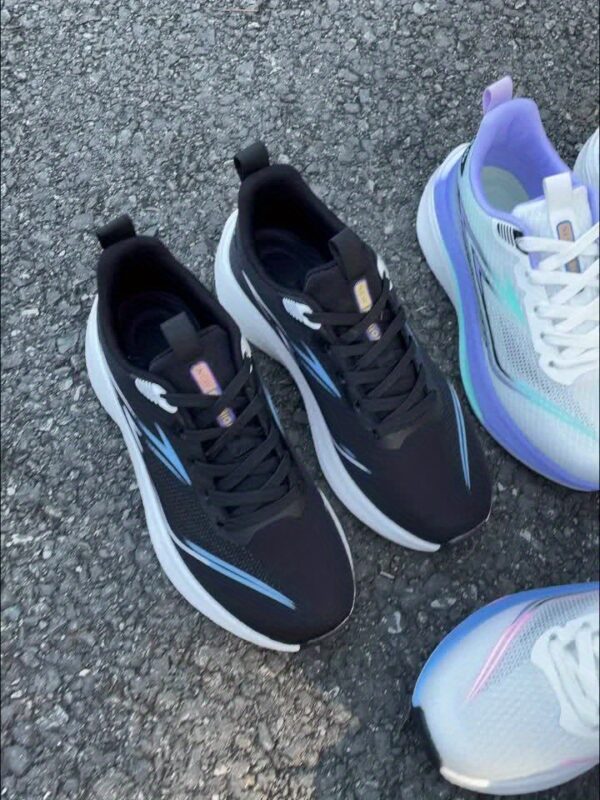New Women's Running Shoes with Breathable Mesh and Popcorn Ultra Light Carbon Board, Fashionable and Versatile Sports Shoes - Image 11