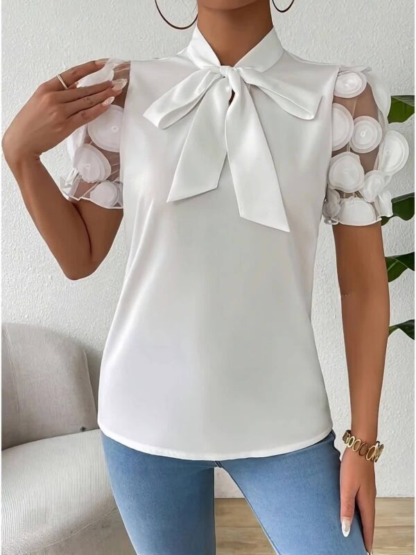 Women'S Mesh Panel Short-Sleeve Shirt - Image 41