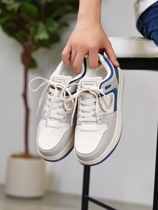 Vintage Style Casual Sports Sneakers for Men and Women - Comfortable Lightweight Road Running Shoes with Stability Pronation, Graphic Pattern All-Season Lace-Up Trainers, PU Upper & EVA Sole - Image 10