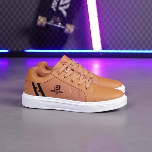 Men'S Low-Top Casual Sneakers - Red & Black Skate Shoes with "Prestige Lives" Graphic, Lace-Up, EVA Sole, Microfiber Synthetic Upper, Perfect for Everyday & Commuting, Ideal Christmas Gift, Everyday Casual Shoes| Bold Design Shoes|Synthetic Upper Sneakers - Image 20