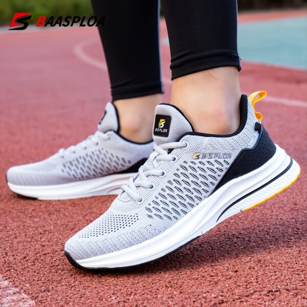 Baasploa Men's Lightweight Mesh Running Shoes - Breathable Outdoor Sports Sneakers for Gym, Jogging, Tennis - Comfortable Cushioning and Support - Image 10