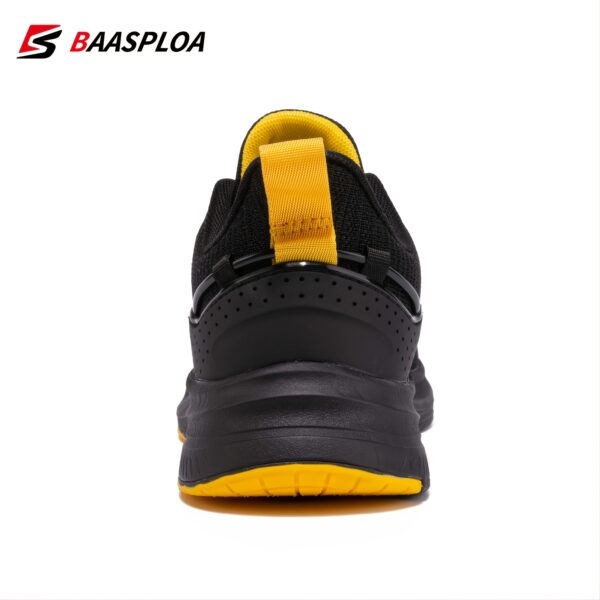 Baasploa Men's Lightweight Mesh Running Shoes - Breathable Outdoor Sports Sneakers for Gym, Jogging, Tennis - Comfortable Cushioning and Support - Image 4