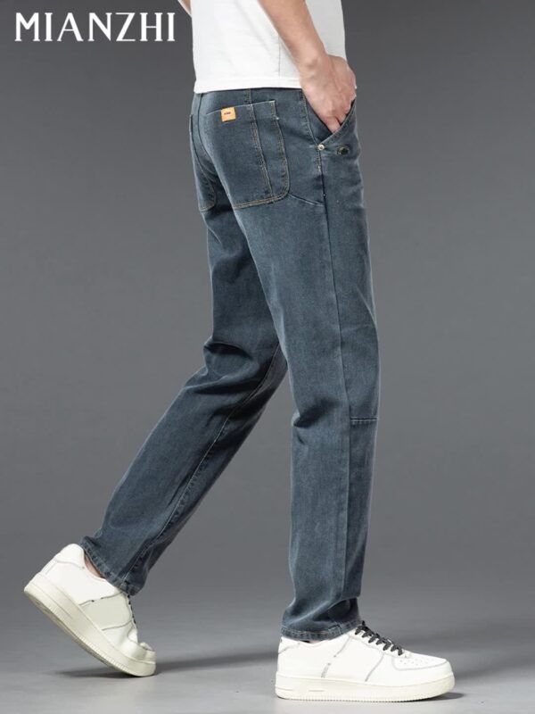 MIANZHI Spring/Autumn New Loose Straight-Leg Jeans for Men - Versatile Casual Pants Gift - Image 7