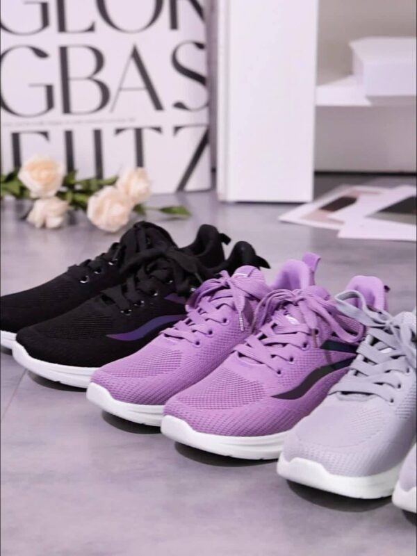 Women'S Casual Sports Shoes, Featuring a Knitted Mesh Upper And Flat Low-Top Design, Perfect for Outdoor Activities. - Image 11
