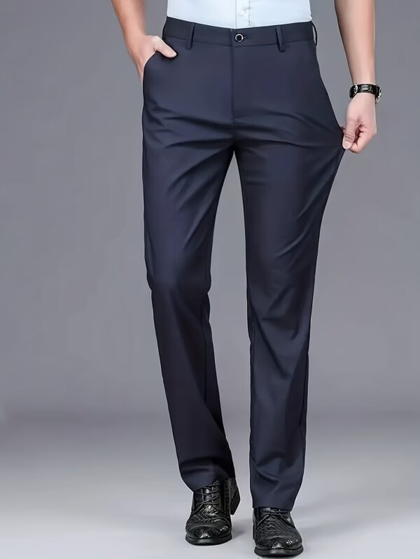 Men'S Summer Stretch Wrinkle-Free Casual Trousers, Smooth And Anti-Wrinkle Business Long Pants Made of, Breathable And Cool. - Image 8