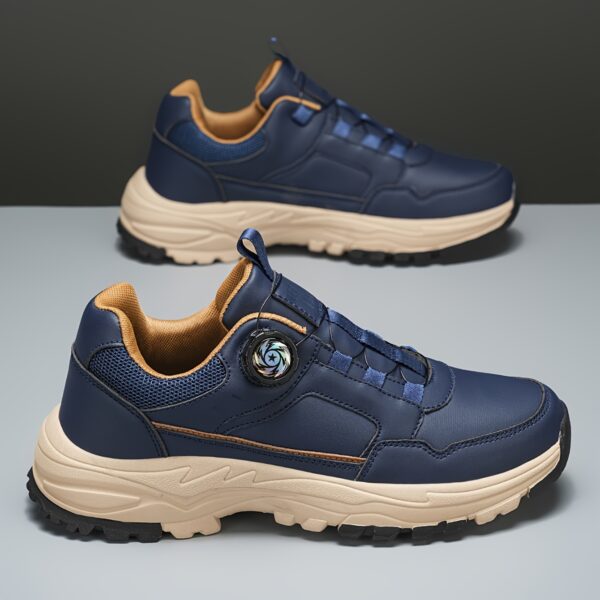 Men's Fashionable Sneakers with Rotary Closure - Casual, Sporty Design, Non-Slip Durable Sole, Shock-Absorbing Athletic Footwear for All Seasons - Image 10