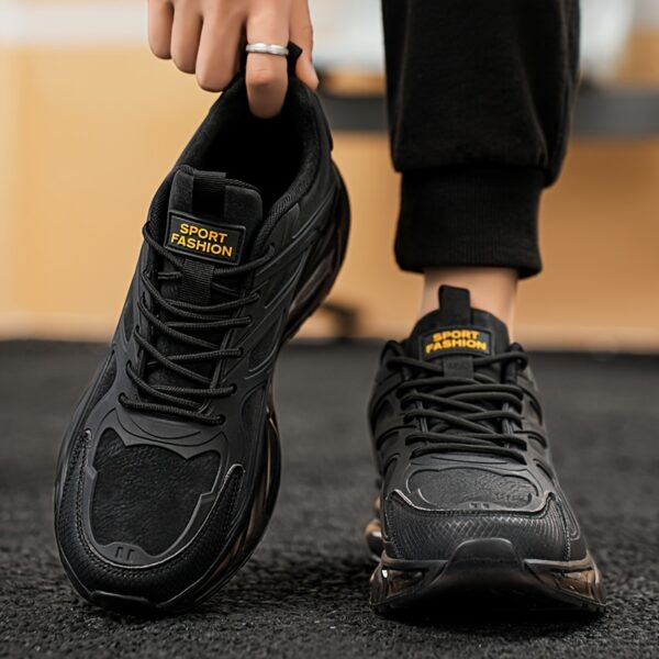 Men's Casual Athletic Sneakers - Breathable, Non-Slip Rubber Sole, Lace-Up Shoes for All Seasons, Chunky Sneakers, Movement Style, Leisure Style, Four Seasons - Image 10