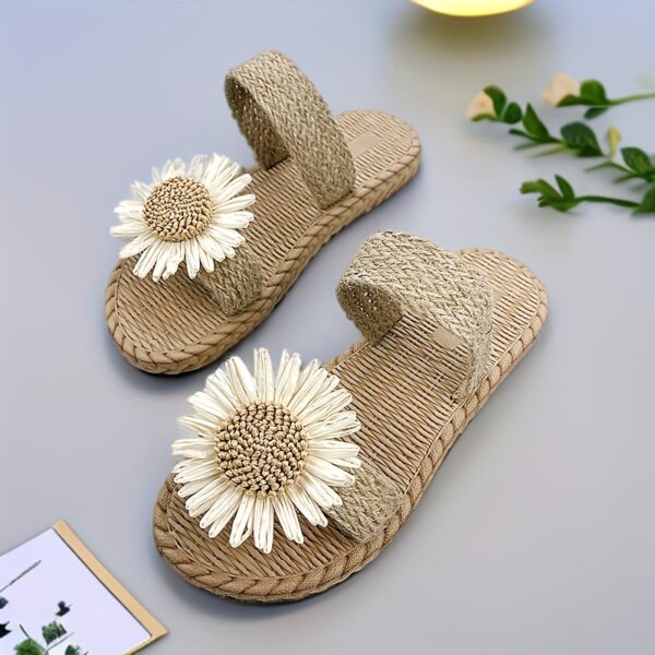 Little Daisy Ladies Slipper with Flat Bottom, Outdoor Beach Slippers, Lightweight and Quick Drying EVA Anti-slip - Image 5