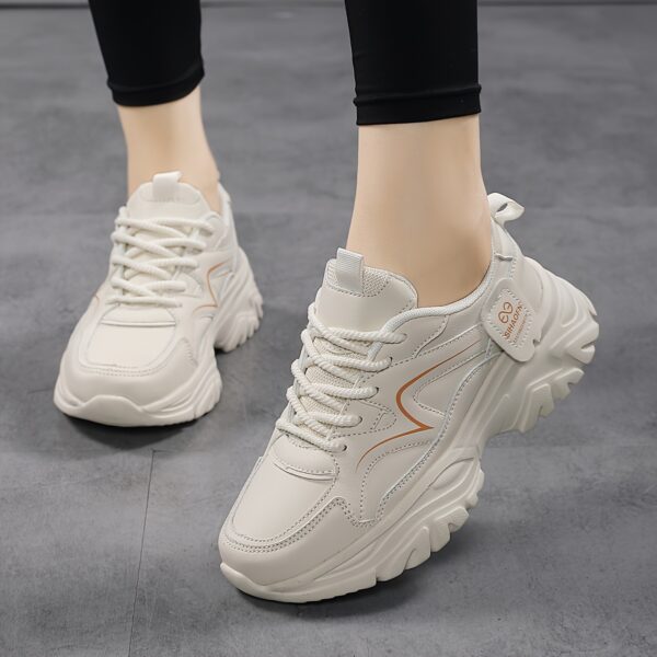 Women's High Quality Casual Running Shoes - Breathable Microfiber Cover Low-Top Sneakers with EVA Cushioned Sole, Lace-Up Design for All-Season Walking & Light Jogging - Image 6