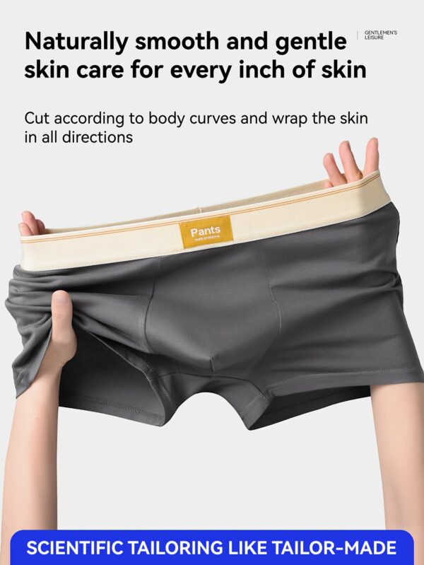 8-Pack Pants Letter Minimalist Solid Color Classic Cotton Men's Boxer Briefs - Image 2