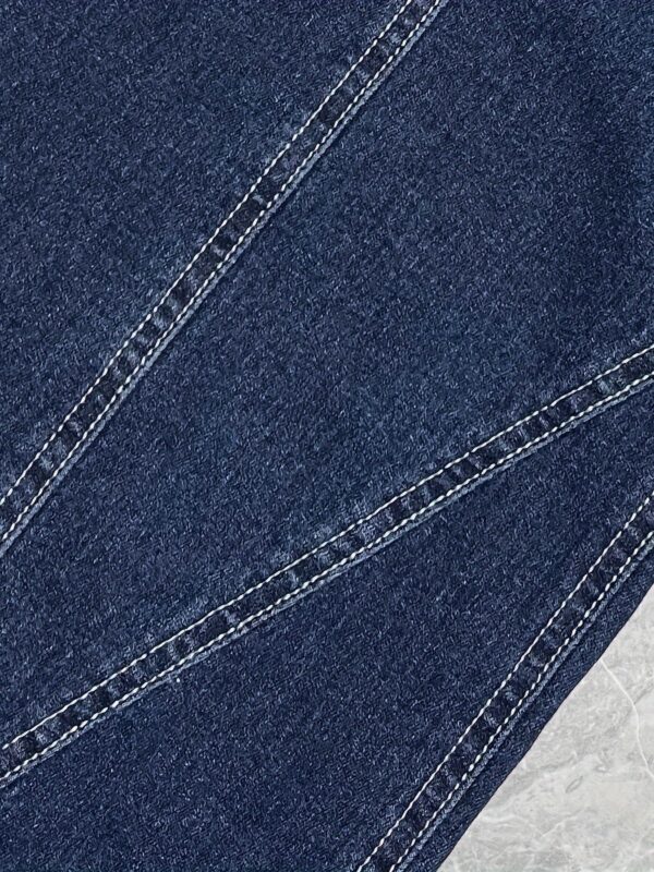 Women's High-Waist Wide-Leg Jeans - Stretch Denim in Dark Blue with Slant Pockets, Casual & Versatile, Machine Washable, Versatile Clothing|Highwaist Jeans|Durable Denim - Image 4