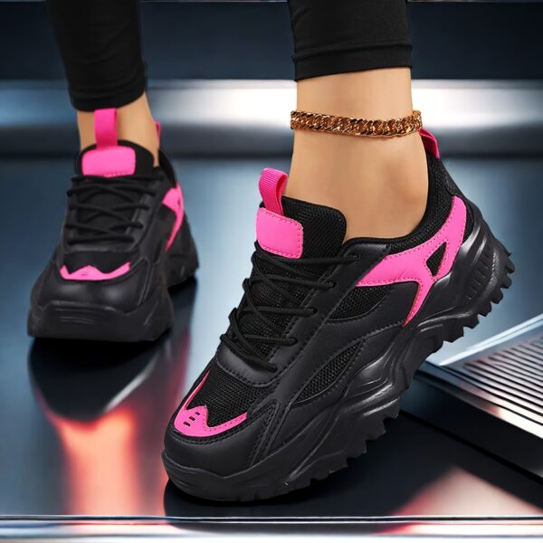 Women'S Lightweight & Breathable Sneakers - Versatile Lace-Up Low Top Design with Mesh & Microfiber Upper, EVA Sole, All-Season Comfort for Running & Casual Wear, Stylish Neutral Appearance, Allseason Sneakers|Neutral Style Sneakers|Eva Sole Sneakers