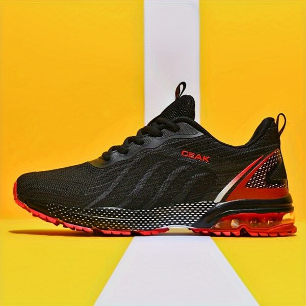 Shock Absorption Breathable Running Shoes, Non Slip Lace Up Sneakers For Men's Outdoor Training Workout - Image 11
