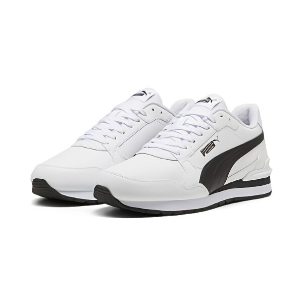 Puma Men'S White Sneakers - Casual Sports Shoes with Black Accents, Rubber Base, Lace-Up Design, All-Season Comfort, Casual Sports Shoes|Laceup Construction|Rubber Base - Image 3