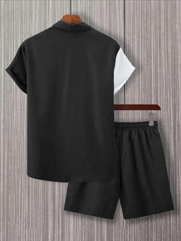 Men'S Summer Print Short Sleeve Shirt and Shorts Set 2pcs, Perfect for Outdoor - Image 6