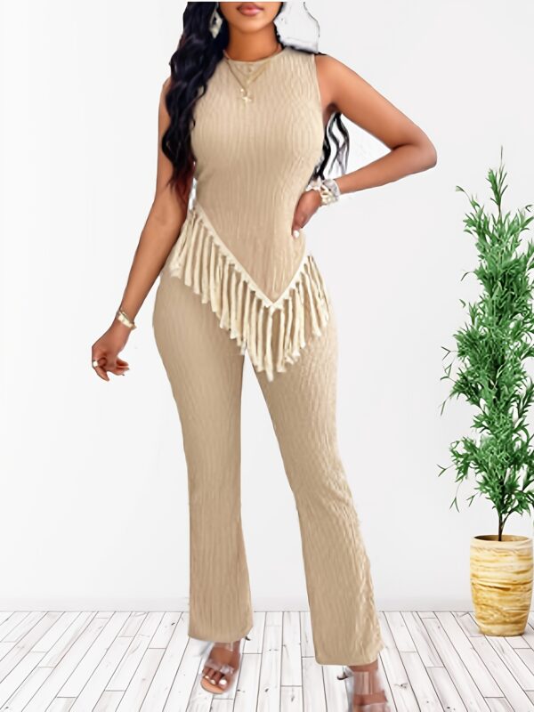 Women'S Fashionable Tassel Outfit - Image 5