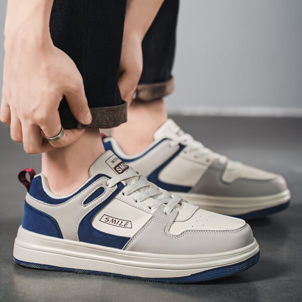Vintage Style Casual Sports Sneakers for Men and Women - Comfortable Lightweight Road Running Shoes with Stability Pronation, Graphic Pattern All-Season Lace-Up Trainers, PU Upper & EVA Sole - Image 6