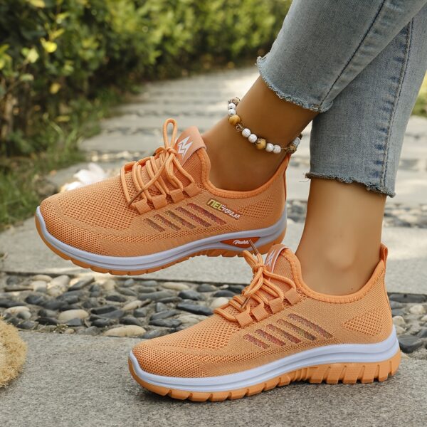 New Stylish And Colorful Fishnet Casual Sports Shoes - Image 4