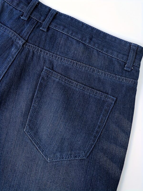 Men'S Summer Straight-Leg Denim Shorts - Slim Fit, Light Wash, Casual Style, Comfortable & Stylish for Casual Attire, Jeans Shorts - Image 10