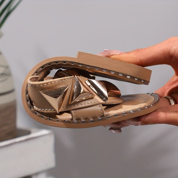 New Women's Slippers with Glitter Triangle Decoration, Fashionable and Trendy, Lightweight and Soft Sole, Casual Slippers - Image 11