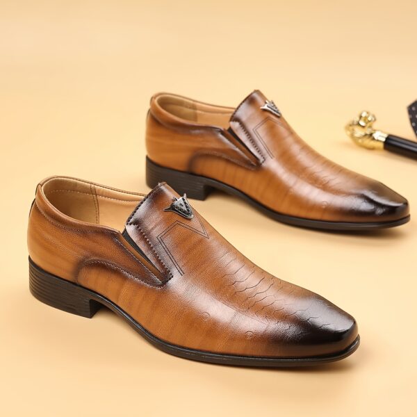 MIOEERT Men'S Genuine Oxford Shoes - Classic Brown Wingtip Design, Soft & Durable, Perfect for Business, Weddings, and Casual Wear, Wedding Shoes | Wingtip Oxford Shoes | Genuine Shoes - Image 6