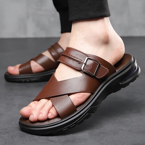 Men's Street Fashion Air Cushion Soft Bottom Anti-slip Vacation Leisure Slippers - Image 4