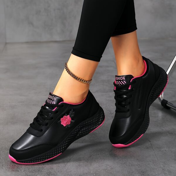 2024 New Model Solid Color Lightweight Sports Shoes for Women, Suitable for Outdoor Hiking And Road Running. - Image 8