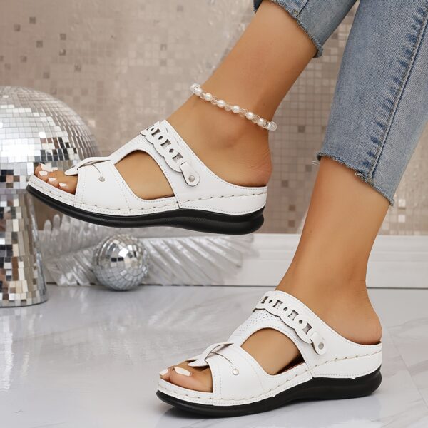Women's Summer Slippers Comfortable Open-Toe Lightweight Indoor/Outdoor Slip-Ons - Image 5