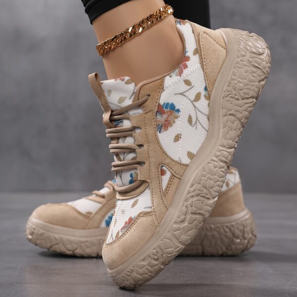35-42 Spring New Women's Shoes Sports Casual Travel Sneakers Lightweight Anti-Slip Running Shoes Thick Sole - Image 2