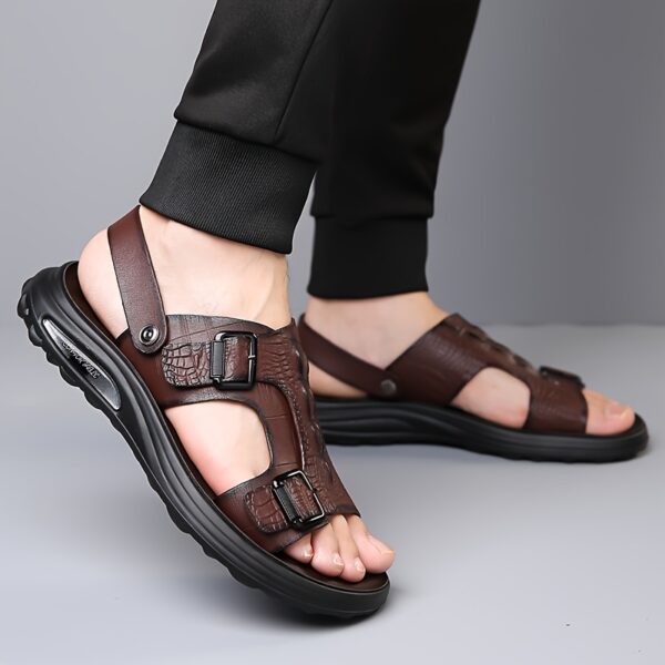 Men'S Summer Fashion Sandals with Thick Sole, Non-Slip Comfortable Beach Sports Slippers - Image 8