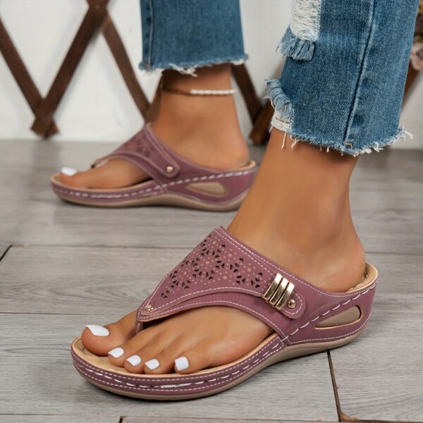 New Women's Fashion Casual Thick Sole Wedge Slipper Slippers - Image 9