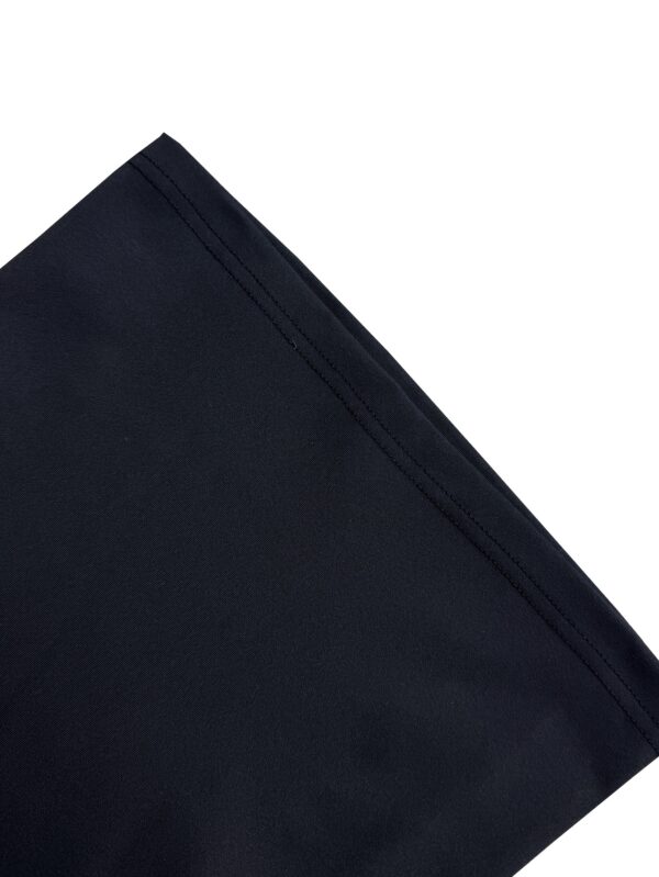 Women's High-Waisted Wide-Leg Pants with Belt Loops & Pockets - Stretchy Casual Trousers, Solid Black, Machine Washable, All-Season Comfort for Casual Attire, High Waist Pants, Comfortable Fashion, Smooth Texture Fabric - Image 11