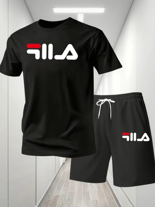 Men'S Home Leisure Sweat-Absorbent Breathable Pinhole T-Shirt Suit Summer Two-Piece Top Shorts Home Clothes, Sweat-Resistant