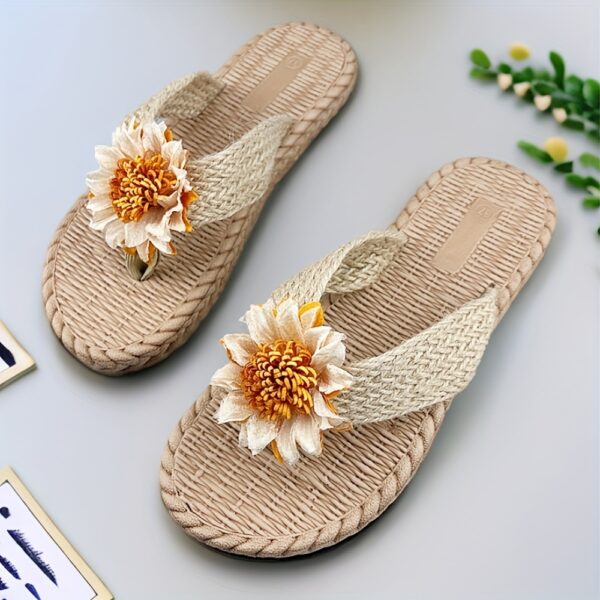 Little Daisy Ladies Slipper with Flat Bottom, Outdoor Beach Slippers, Lightweight and Quick Drying EVA Anti-slip - Image 8