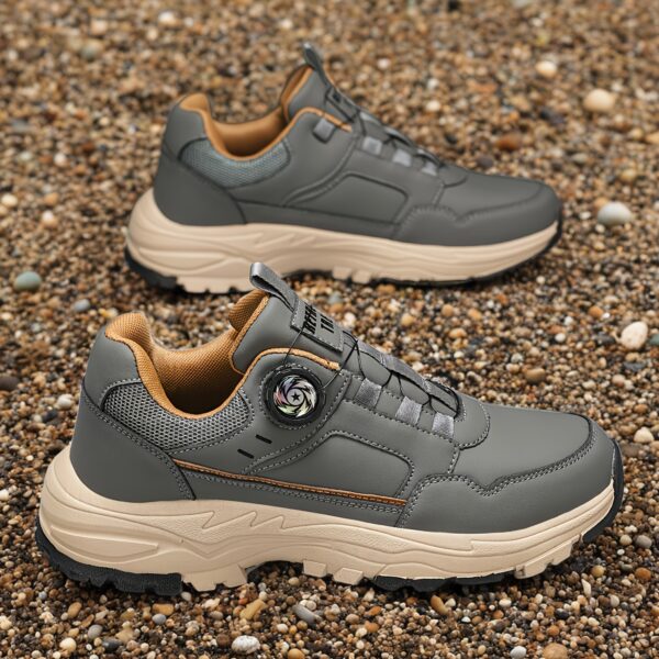 Men's Fashionable Sneakers with Rotary Closure - Casual, Sporty Design, Non-Slip Durable Sole, Shock-Absorbing Athletic Footwear for All Seasons - Image 2