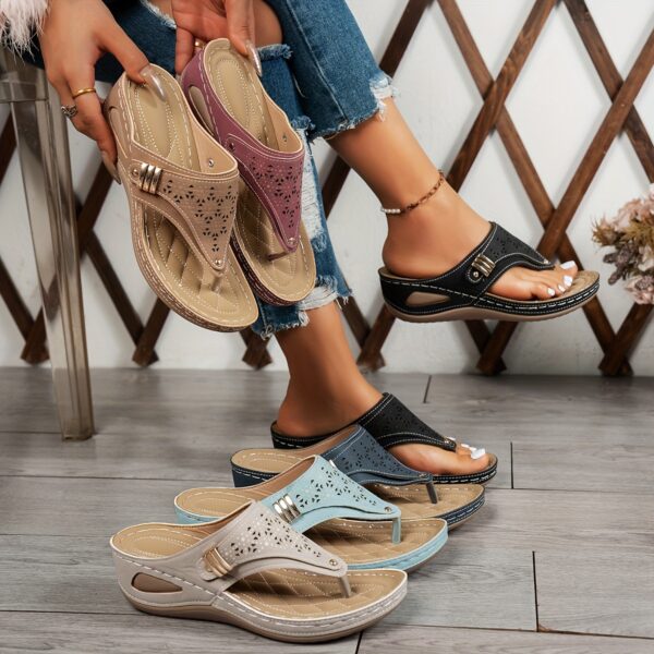 New Women's Fashion Casual Thick Sole Wedge Slipper Slippers