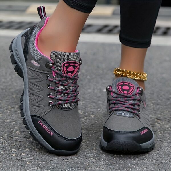 Women's Hiking Outdoor Shoes, Wear-resistant Trekking Walking Hunting Sneakers, Waterproof Mountain Climbing Non-slip Comfortable Sports Shoes - Image 6