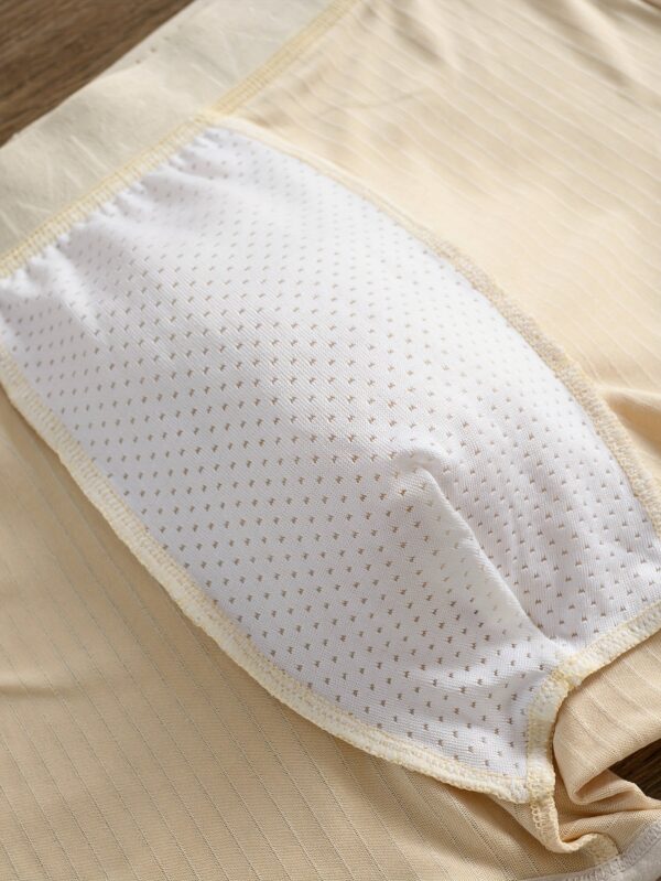 3pcs Men's Boxer Briefs - Breathable Mid-Rise Underwear with Elastic Waistband, Soft Stretch Polyester-Spandex Blend, Non-See-Through Knit Fabric, Solid Colors (Light Blue/Beige/White/Light Khaki) - Machine Washable, Everyday Comfort, Minimalist Design, Durable Construction, High Elasticity - Image 10
