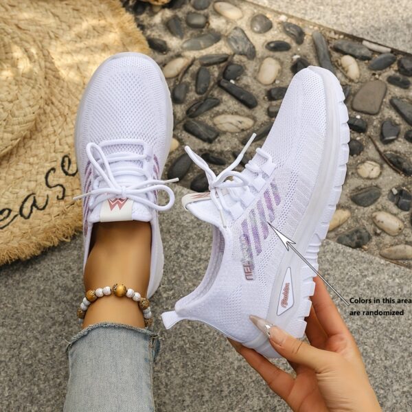 New Stylish And Colorful Fishnet Casual Sports Shoes - Image 7