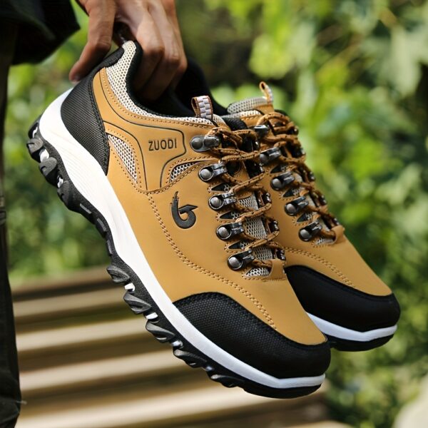 Men's Hiking Sneakers - Breathable, Non-Slip, Lace-Up Casual Sneakers for All Seasons | Sturdy Outdoor Running & Walking Footwear with Comfort Fit. - Image 11