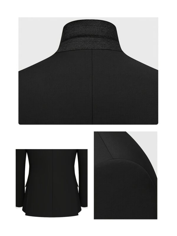 Spring/Summer Slim Fit Men's Classic Notch Lapel 3pcs Business Casual Suit - Image 8