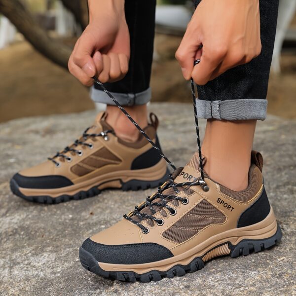 Unisex Casual Sneakers - Non-Slip Traction, Breathable Mesh & Synthetic Upper, Durable Rubber Sole for Outdoor Hiking, Running, Travel - All-Season Comfort, Hiking Shoes, Hiking Footwear, Modern Hiking Boots, Secure Laceup Closure - Image 11