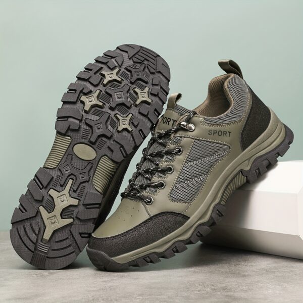 Unisex Casual Sneakers - Non-Slip Traction, Breathable Mesh & Synthetic Upper, Durable Rubber Sole for Outdoor Hiking, Running, Travel - All-Season Comfort, Hiking Shoes, Hiking Footwear, Modern Hiking Boots, Secure Laceup Closure - Image 2