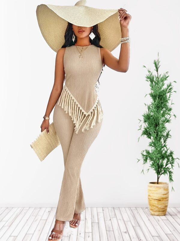 Women'S Fashionable Tassel Outfit - Image 4