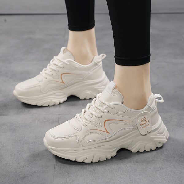 Women's High Quality Casual Running Shoes - Breathable Microfiber Cover Low-Top Sneakers with EVA Cushioned Sole, Lace-Up Design for All-Season Walking & Light Jogging - Image 10