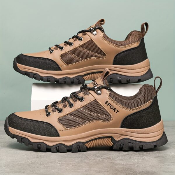 Unisex Casual Sneakers - Non-Slip Traction, Breathable Mesh & Synthetic Upper, Durable Rubber Sole for Outdoor Hiking, Running, Travel - All-Season Comfort, Hiking Shoes, Hiking Footwear, Modern Hiking Boots, Secure Laceup Closure - Image 5