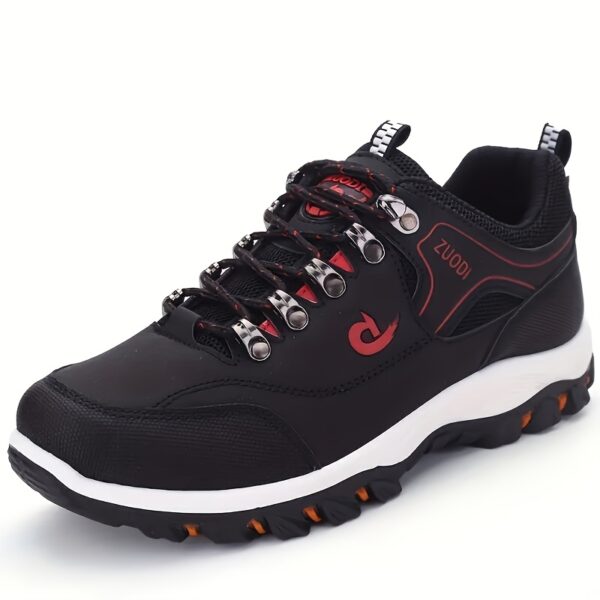 Men's Hiking Sneakers - Breathable, Non-Slip, Lace-Up Casual Sneakers for All Seasons | Sturdy Outdoor Running & Walking Footwear with Comfort Fit. - Image 3