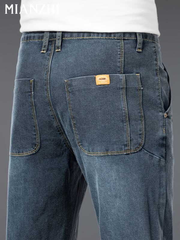 MIANZHI Spring/Autumn New Loose Straight-Leg Jeans for Men - Versatile Casual Pants Gift - Image 6