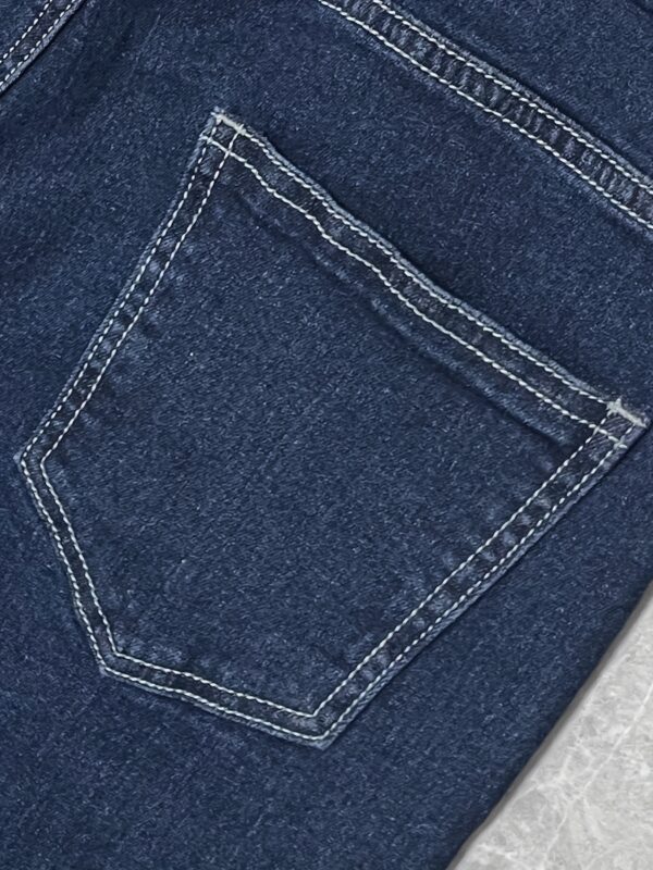 Women's High-Waist Wide-Leg Jeans - Stretch Denim in Dark Blue with Slant Pockets, Casual & Versatile, Machine Washable, Versatile Clothing|Highwaist Jeans|Durable Denim - Image 6