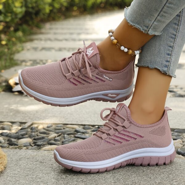 New Stylish And Colorful Fishnet Casual Sports Shoes - Image 37
